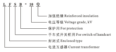 LFS-10Q、LFSB-10电流互感器型号含义