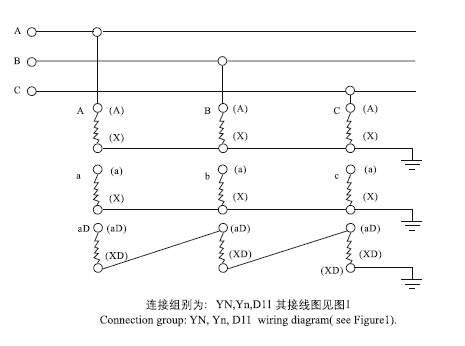 JSZ(W)-3、6、10电压互感器（户内型）接线图