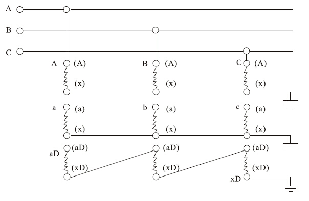 JSJW-3、6、10(Q)户外电压互感器接线图