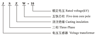 JSZW-10户外电压互感器型号含义