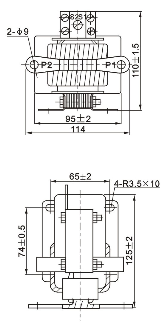 LQG-0.5电流互感器尺寸