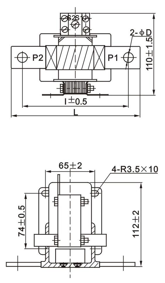 LQG-0.5电流互感器尺寸