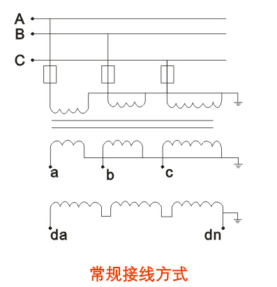 REL12、JDZX10-3、6、10A(B)电压互感器接线