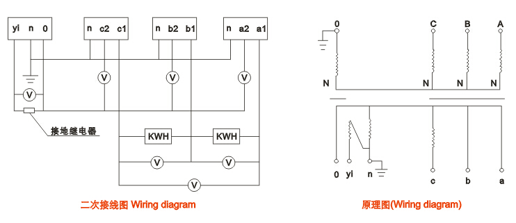 JSZF-3、6、10G电压互感器接线图