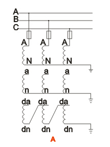 JDZ(X)2-12(35)W电压互感器接线图