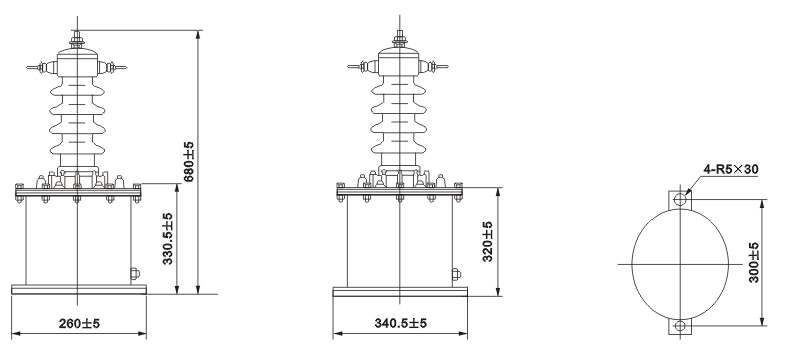 LB-10W电流互感器外形尺寸